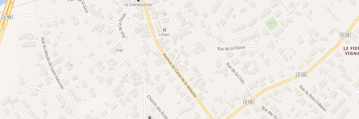 Plan du 20 Av du Canal de la Bridoire à Saint-Agnant