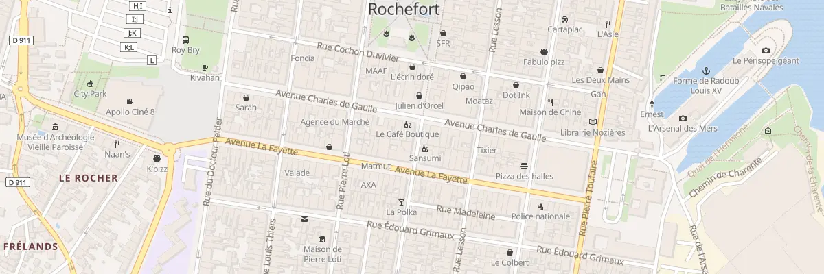 Plan du 125 Rue de la Republique à Rochefort