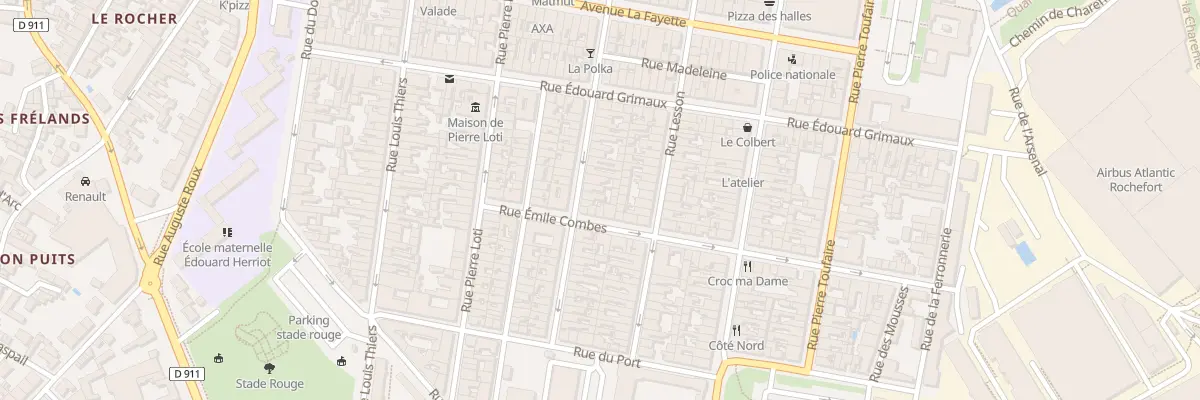Plan du 124 Rue de la Republique à Rochefort
