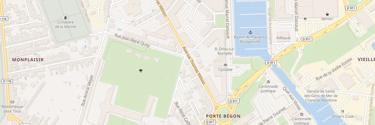 Plan du 30 Av Wilson à Rochefort