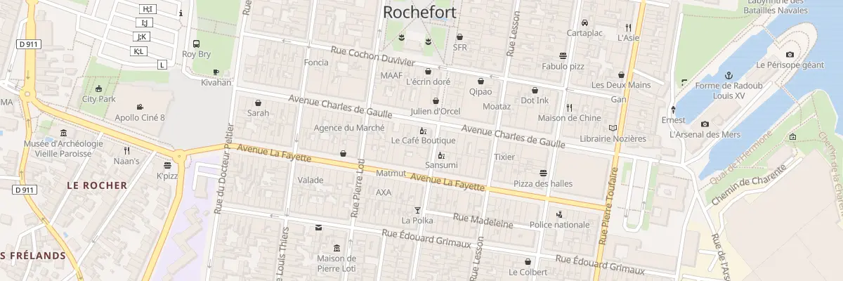 Plan du 24B Av Charles de Gaulle à Rochefort