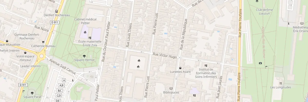 Plan du 100 Rue Pierre Loti à Rochefort
