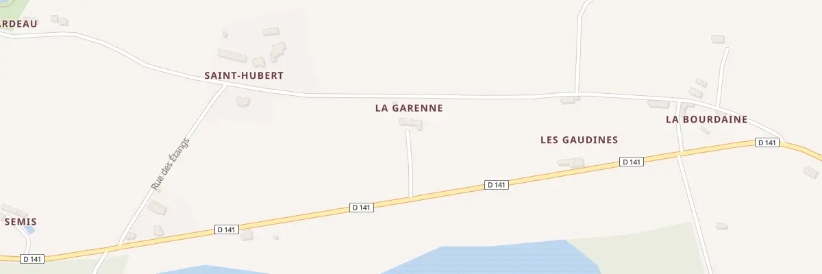 Plan du 1 La Garenne à Fougerolles-du-Plessis