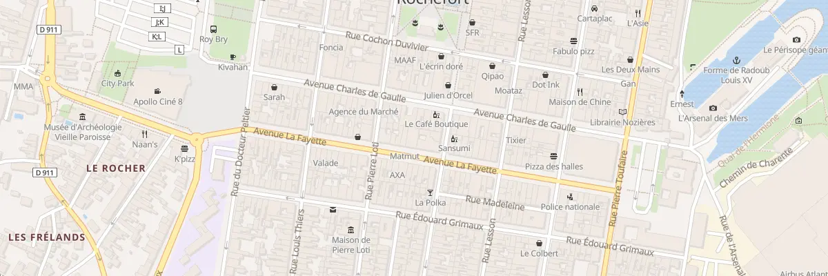 Plan du 31 Av Lafayette à Rochefort