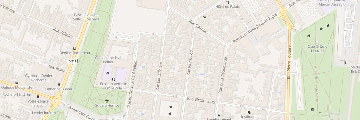 Plan du 87 Rue Pierre Loti à Rochefort