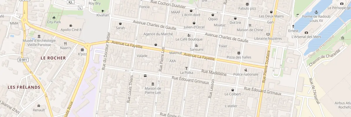 Plan du 50 Av Lafayette à Rochefort