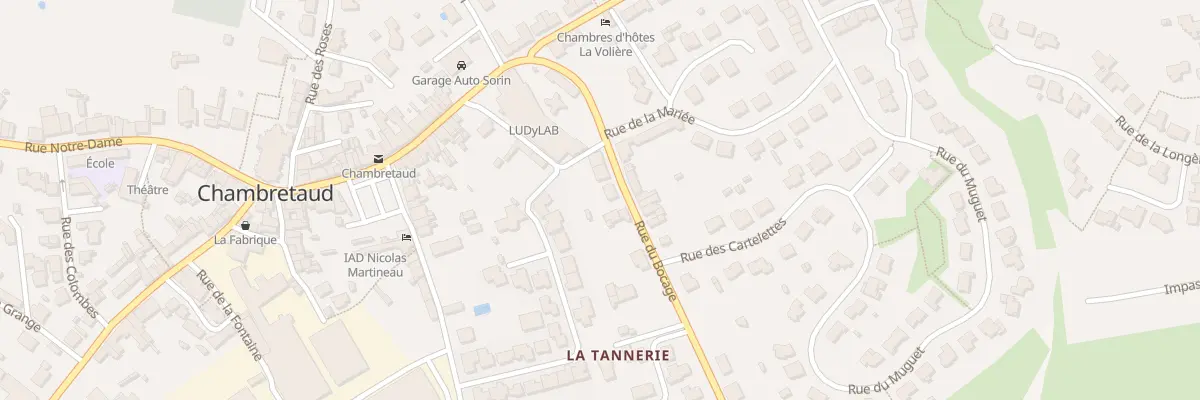 Plan du 8 Rue du bocage à Chanverrie