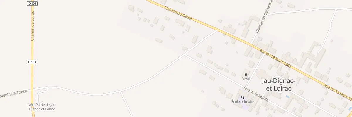Plan de A Pontac à Jau-Dignac-et-Loirac