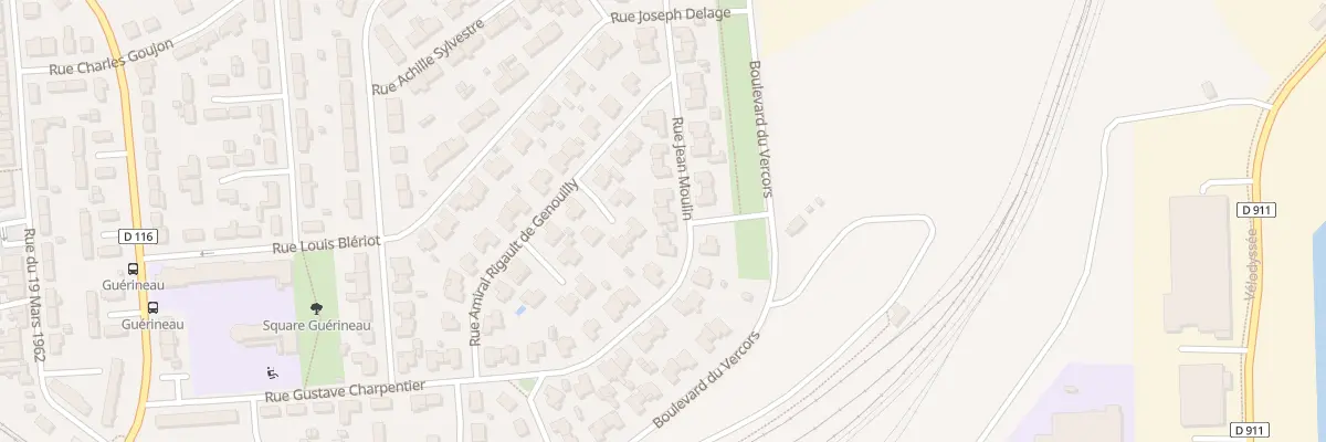 Plan du 16 Rue Jean Moulin à Rochefort