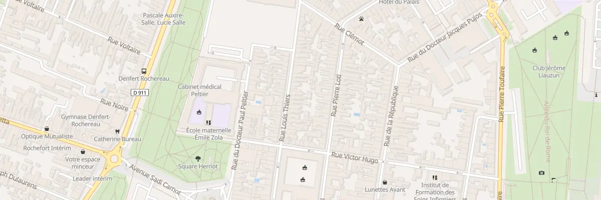 Plan du 46 Rue Thiers à Rochefort