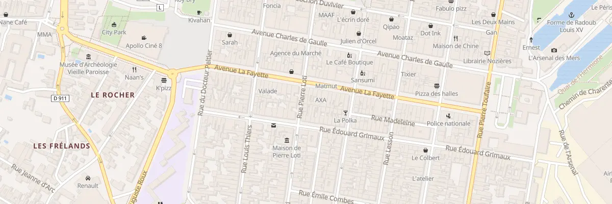 Plan du 142 Rue Pierre Loti à Rochefort