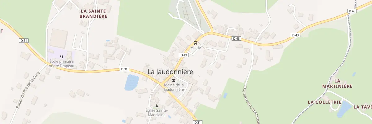 Plan du 2 Rue de la poste à La Jaudonnière