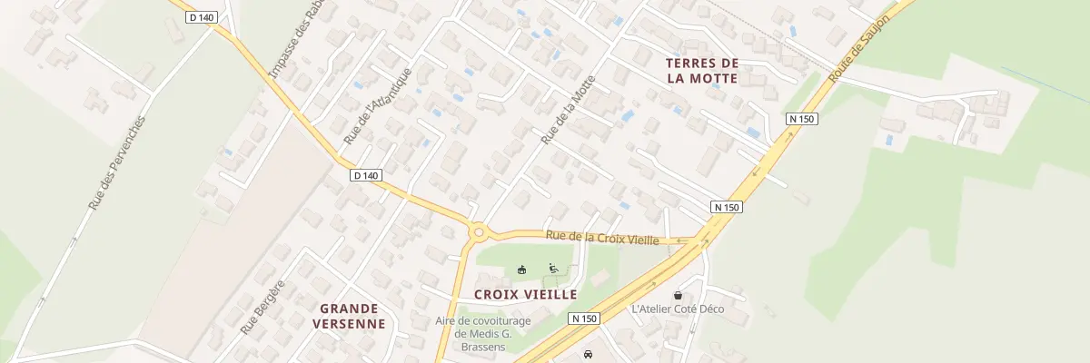 Plan du 3 Rue de la Motte à Médis