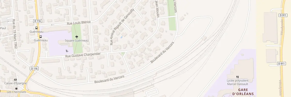 Plan du 7 Rue Jean Moulin à Rochefort