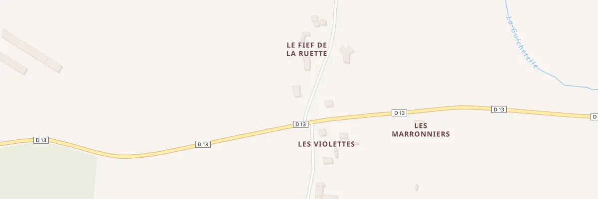 Plan du 1 Fief de la Ruette au Boupère