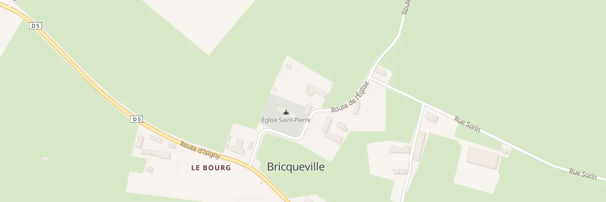 Plan du 5087 L’Eglise à Bricqueville