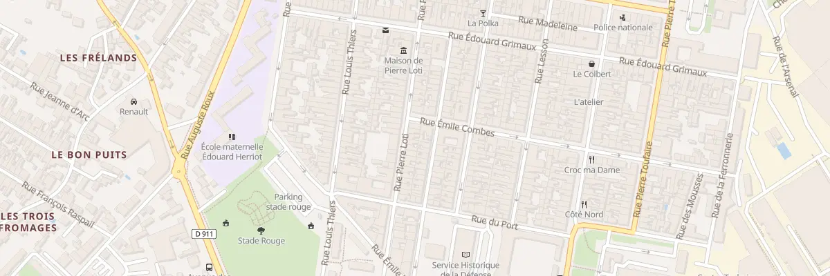 Plan du 172 Rue Pierre Loti à Rochefort