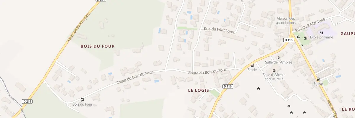 Plan du 13 Rte du Bois du Four à Breuil-Magné