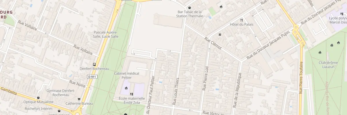 Plan du 23 Rue Thiers à Rochefort