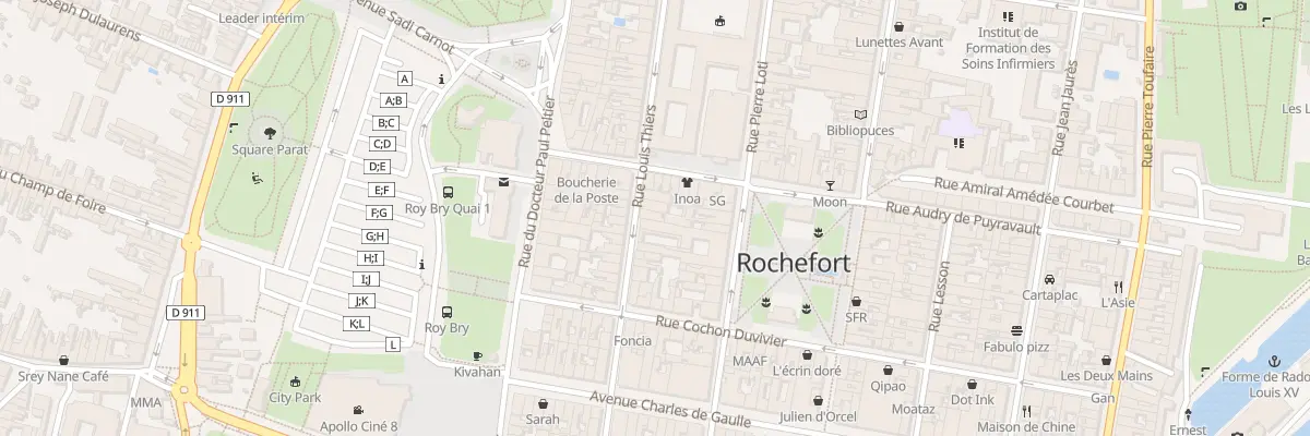 Plan du 72 Rue Thiers à Rochefort