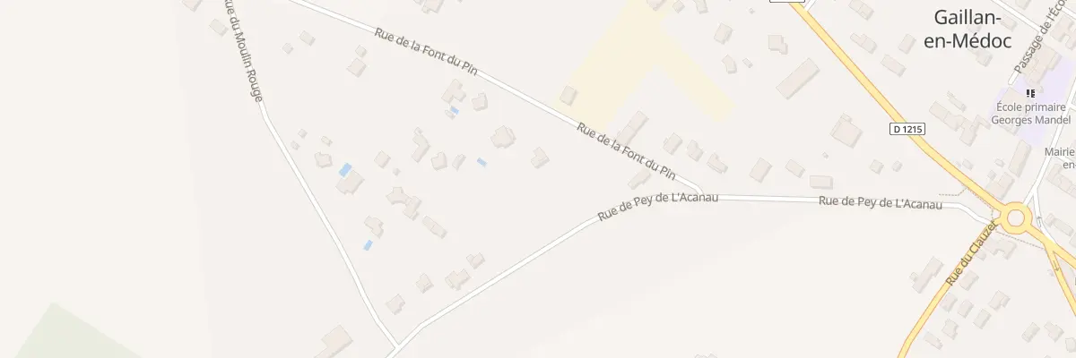 Plan du 4 Rte de la Font du Pin à Gaillan-en-Médoc