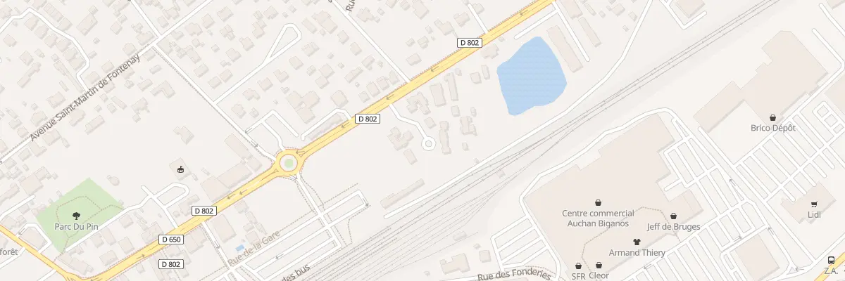 Plan du 132T Av de la Côte d’Argent à Biganos
