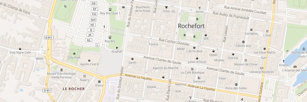 Plan du 88 Rue Thiers à Rochefort