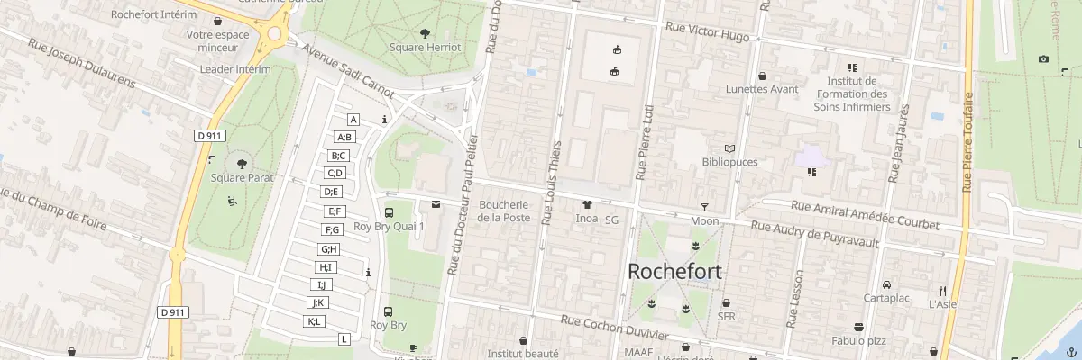 Plan du 97B Rue Thiers à Rochefort