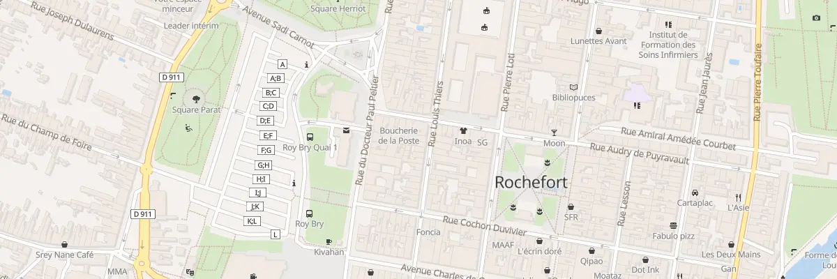 Plan du 99 Rue Thiers à Rochefort
