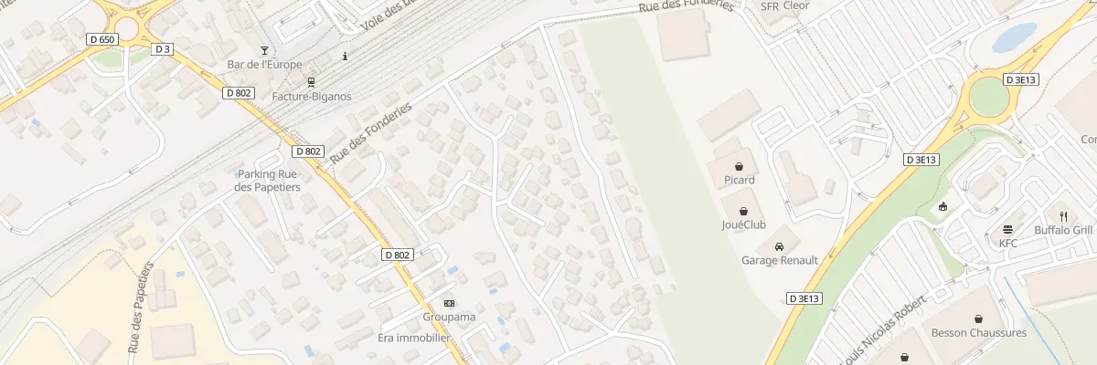 Plan du 30 Rue Jean Moulin à Biganos