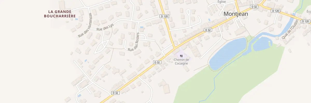 Plan du 32 Rue de Bretagne à Montjean