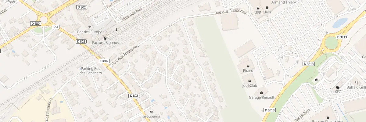 Plan du 28 Rue Jean Moulin à Biganos