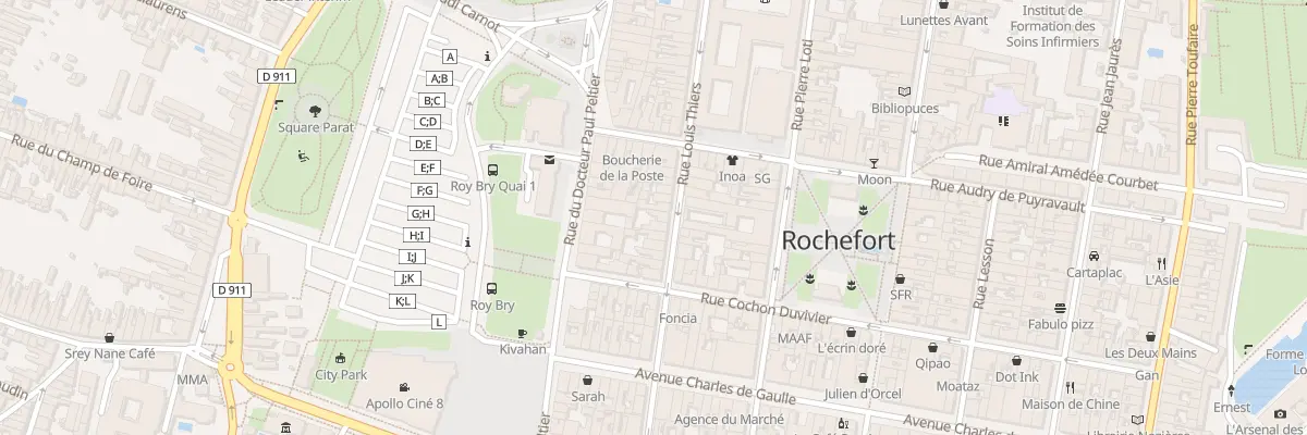 Plan du 109 Rue Thiers à Rochefort