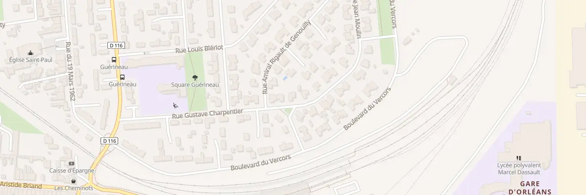 Plan du 2 Rue Jean Moulin à Rochefort