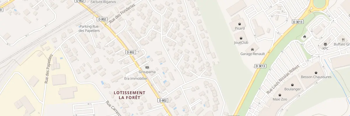 Plan du 40 Rue Jean Moulin à Biganos