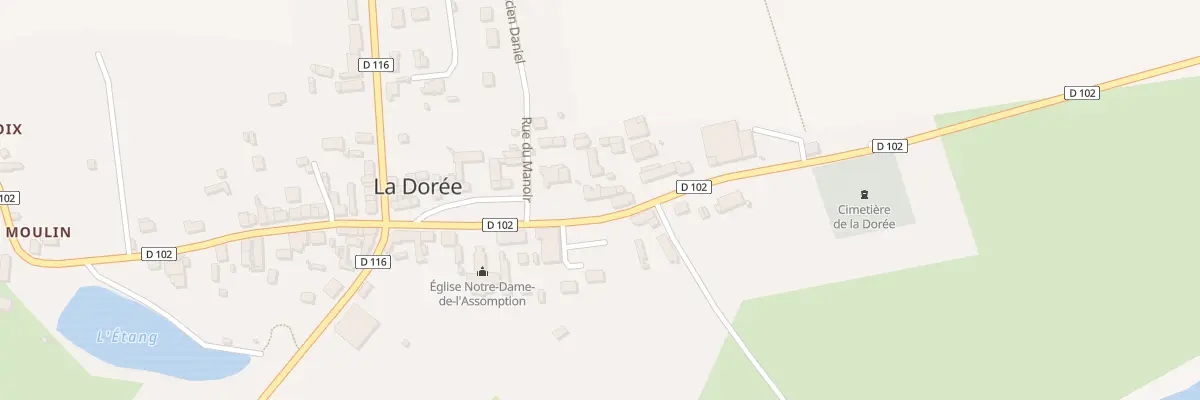 Plan du 3 Rue des Ecoles à La Dorée