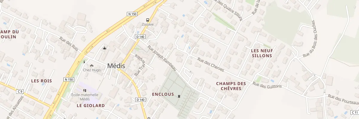 Plan du 2B Rue des Cherves à Médis