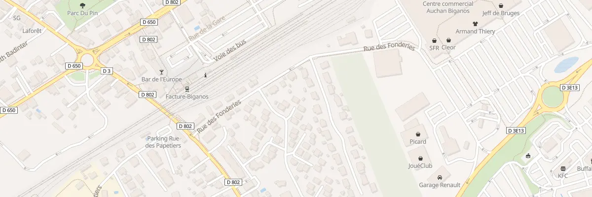 Plan du 10 Rue Jean Moulin à Biganos