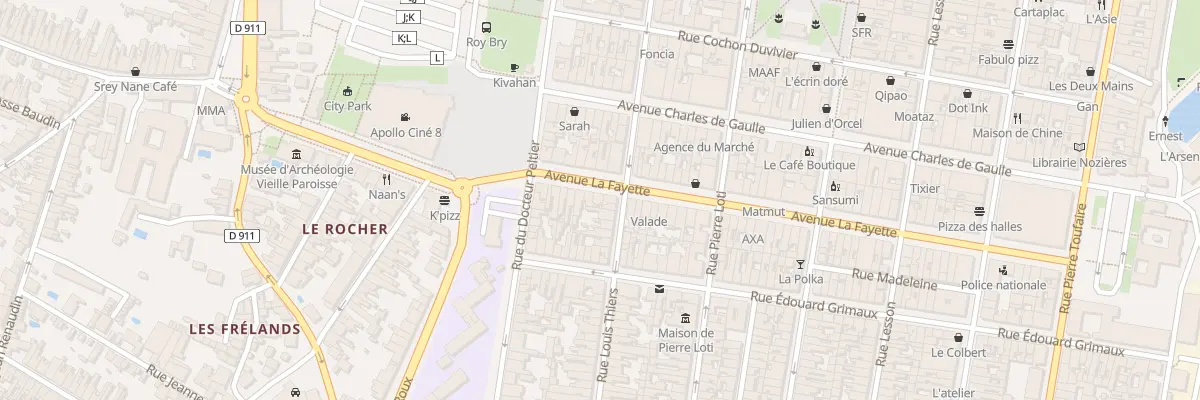 Plan du 74 Av Lafayette à Rochefort