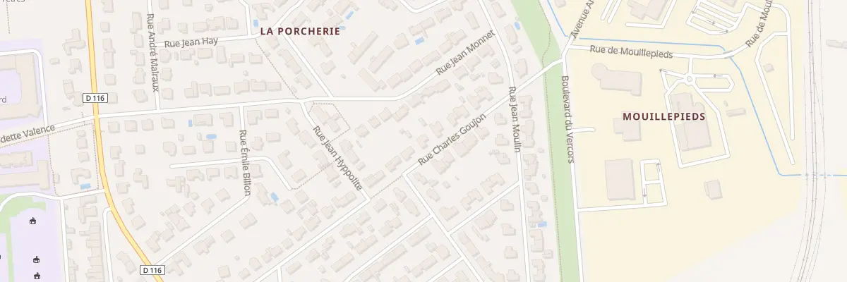 Plan du 42 Rue Charles Goujon à Rochefort