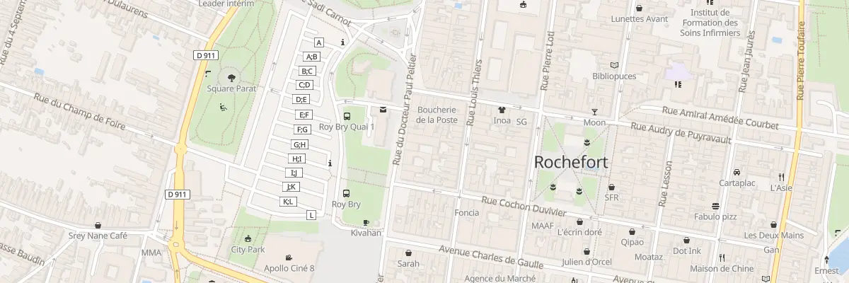 Plan du 58 Rue du Docteur Peltier à Rochefort