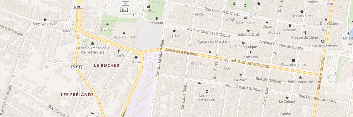 Plan du 78 Av Lafayette à Rochefort