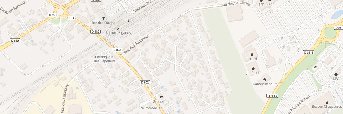 Plan du 14 Rue Jean Moulin à Biganos