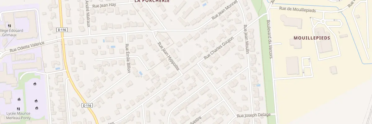 Plan du 36 Rue Charles Goujon à Rochefort