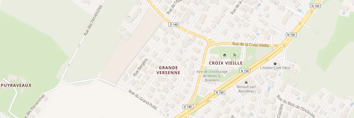 Plan du 1 Rue Petite Versenne à Médis