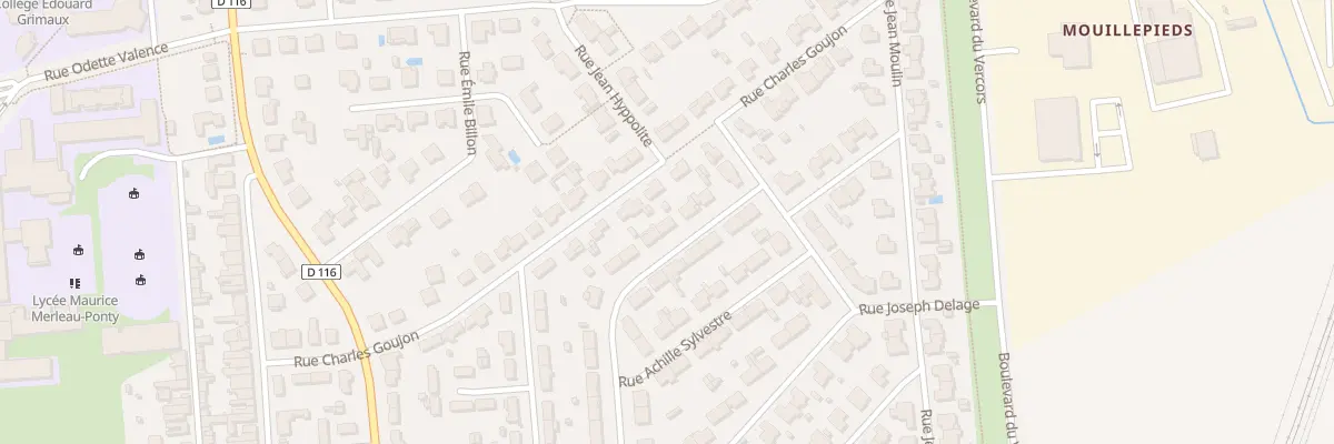 Plan du 36 Rue Joseph Jourdain de Muizon à Rochefort