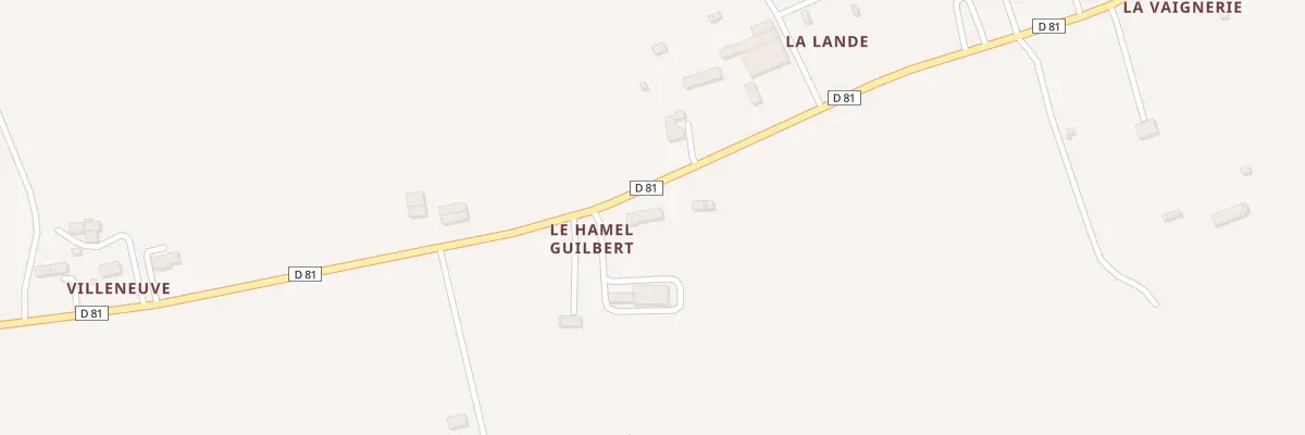 Plan du 5042 Le Hamel Guilbert à Beaumesnil