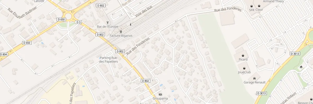 Plan du 5 Rue Jean Moulin à Biganos