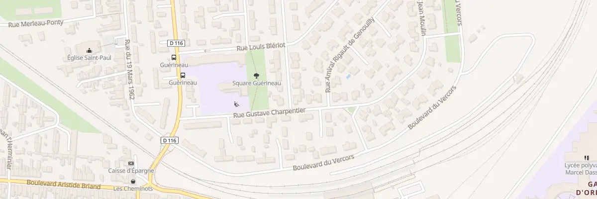 Plan du 2 Rue Gustave Charpentier à Rochefort