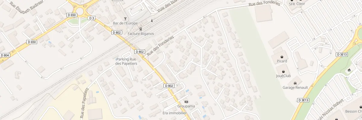 Plan du 19 Rue Jean Moulin à Biganos